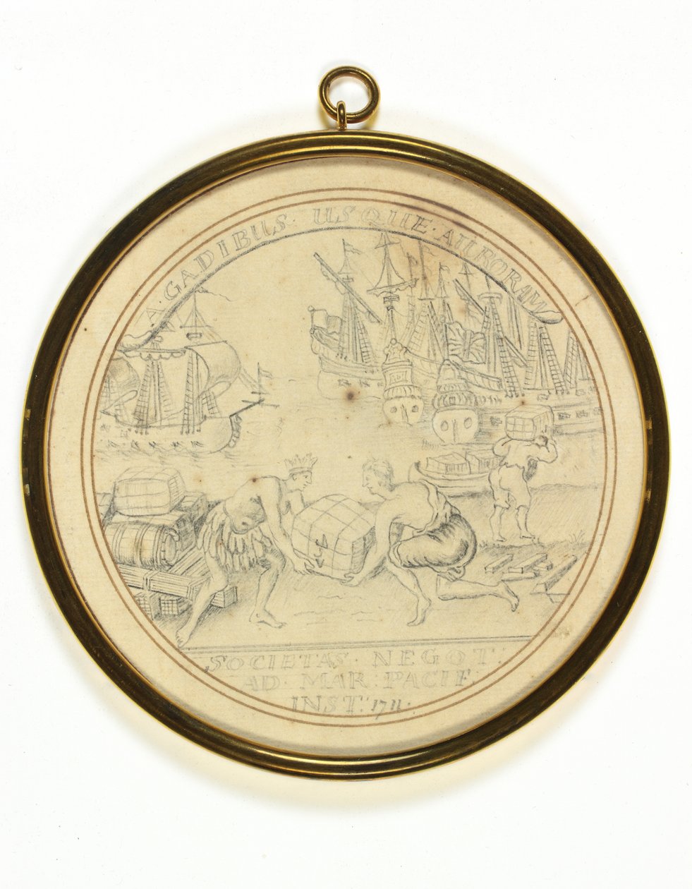 Design for a Medal to Commemorate the Institution of the South Sea Company by John Croker