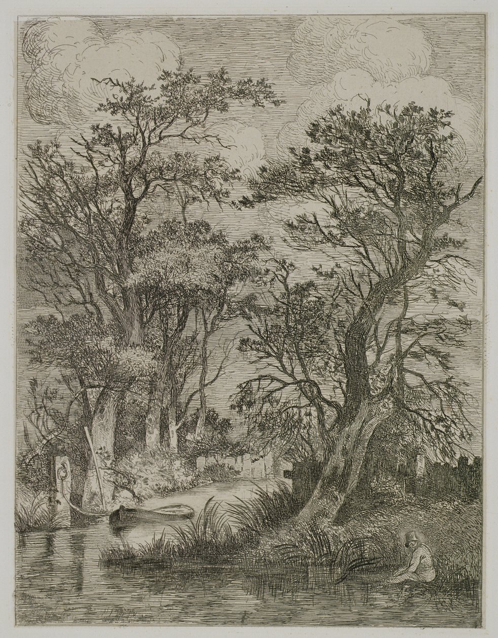 Riverscene, pub. by J. & W. Freeman, 1821 by John Crome