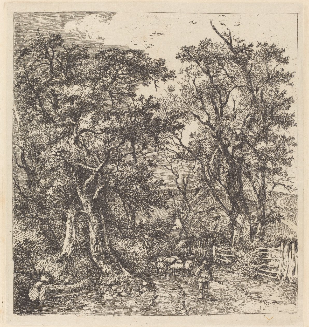 Road Scene, Hethersett by John Crome