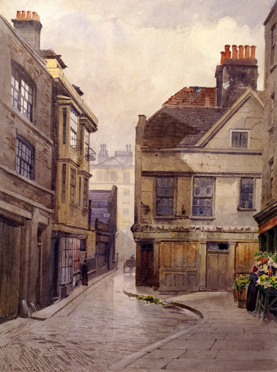 Bartholomew Close, London, 1889 by John Crowther