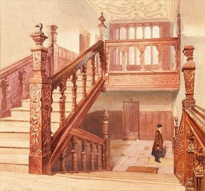 Charterhouse: the Grand Staircase, May 1885 by John Crowther