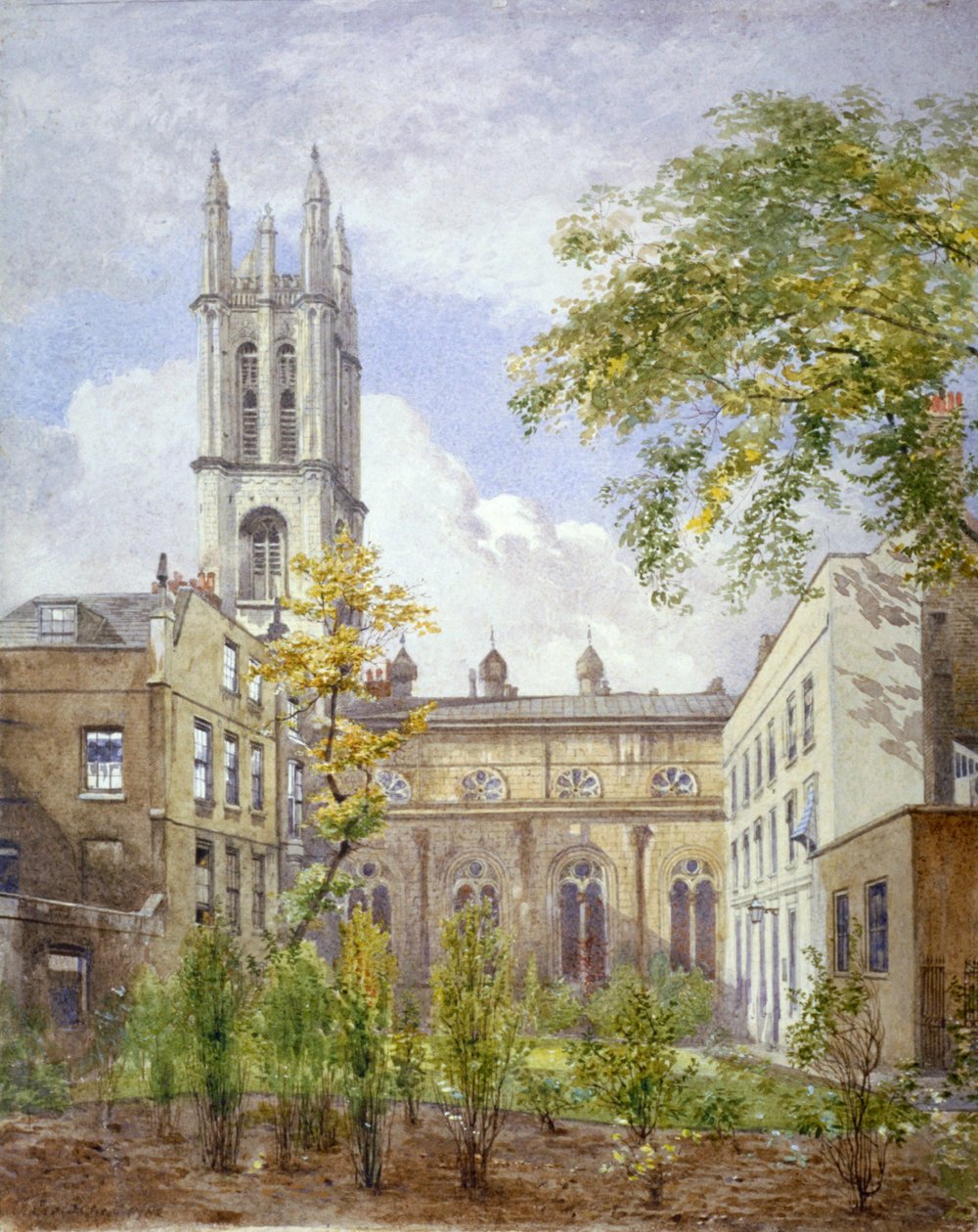 Church of St Michael, Cornhill, City of London by John Crowther