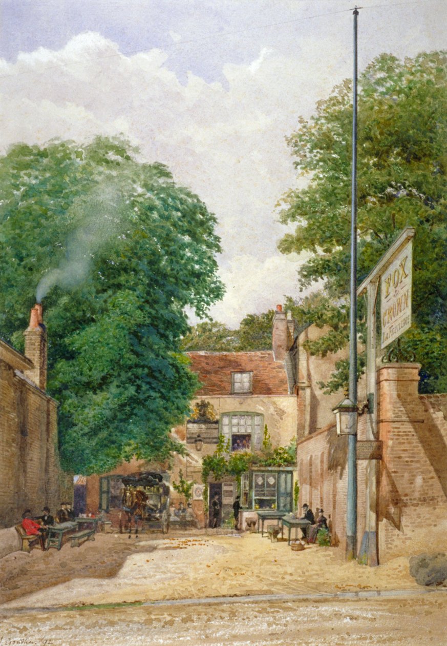 Fox and Crown Public House, Highgate, London by John Crowther
