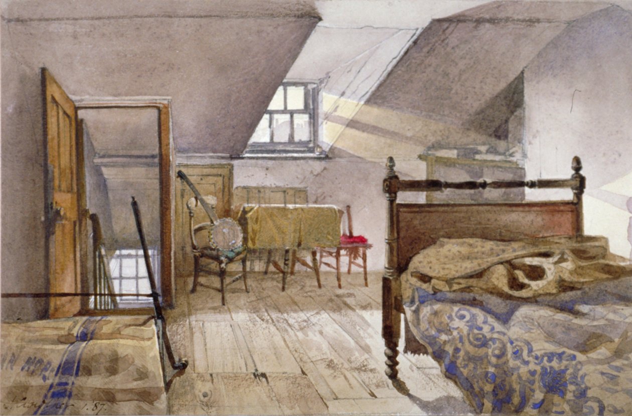 Interior view of Marshalsea Prison, Borough High Street, Southwark, London by John Crowther