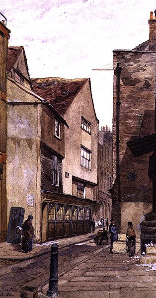 King Street: Near Aldgate, March 1884 by John Crowther