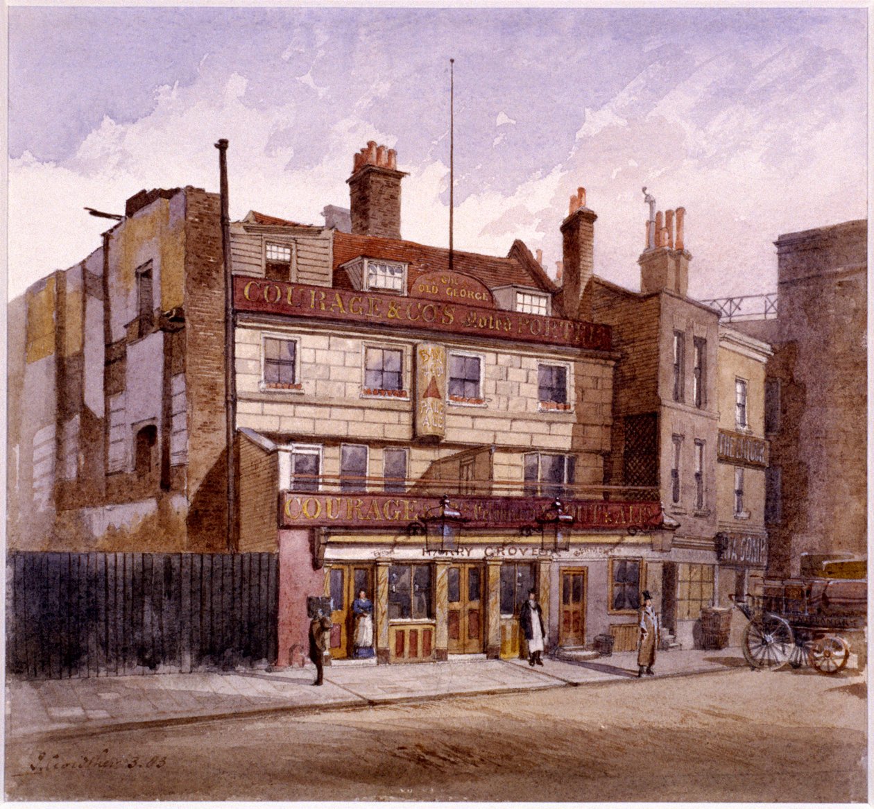 Old George Inn, Trinity Square, London by John Crowther