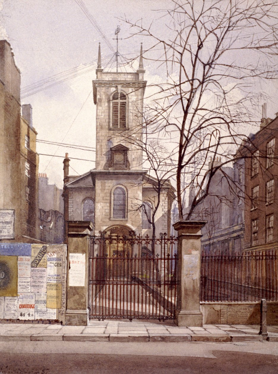 St Olave Jewry, London, 1887 by John Crowther