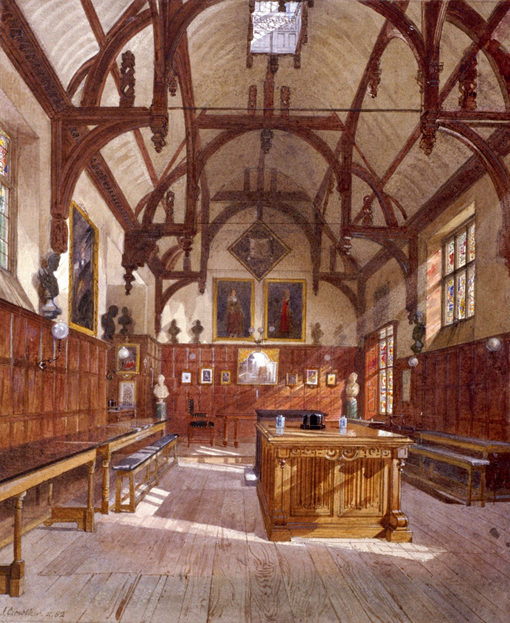 Staple Inn hall, London, 1882 by John Crowther