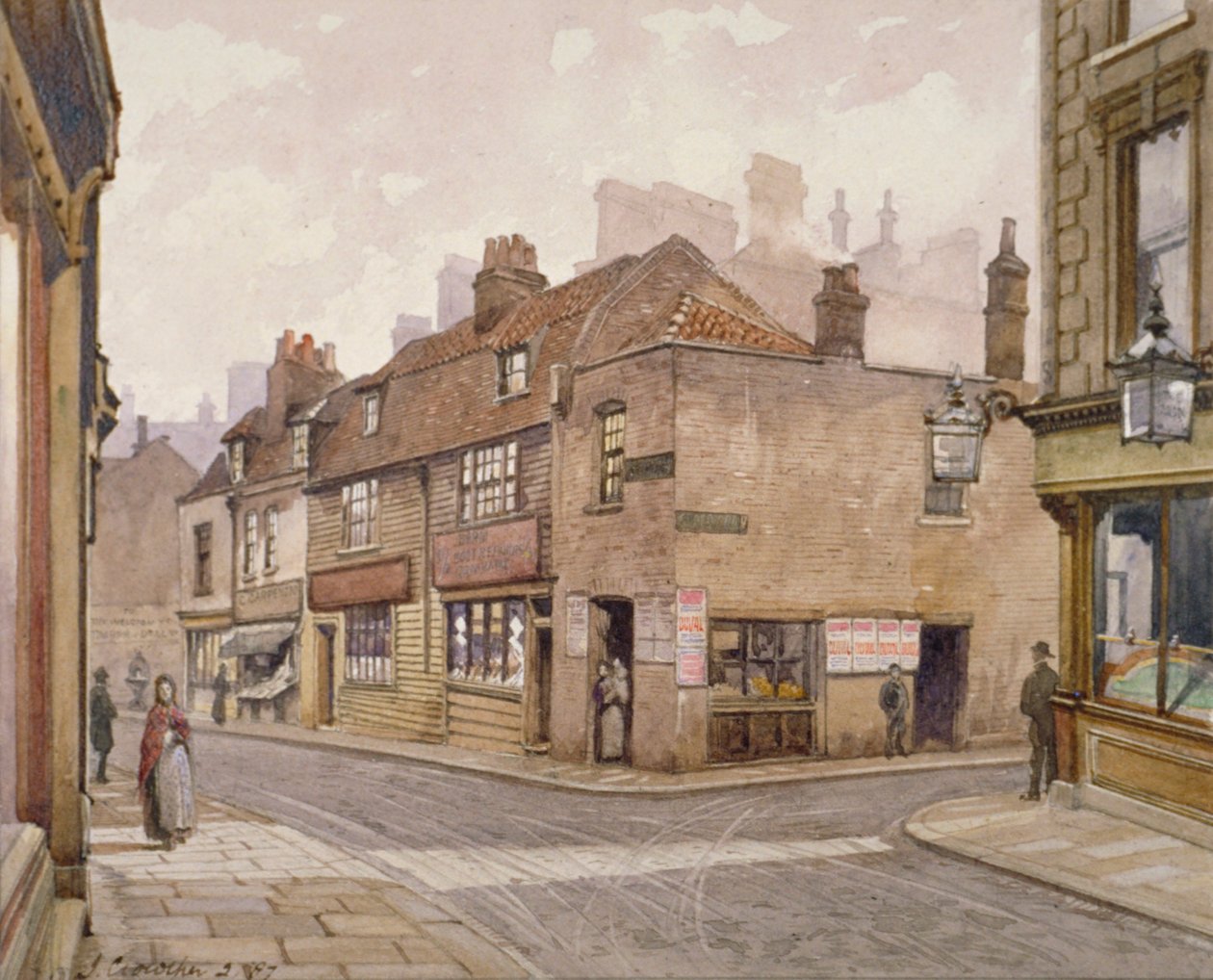 The Angel public house, Bermondsey, London, 1887 by John Crowther
