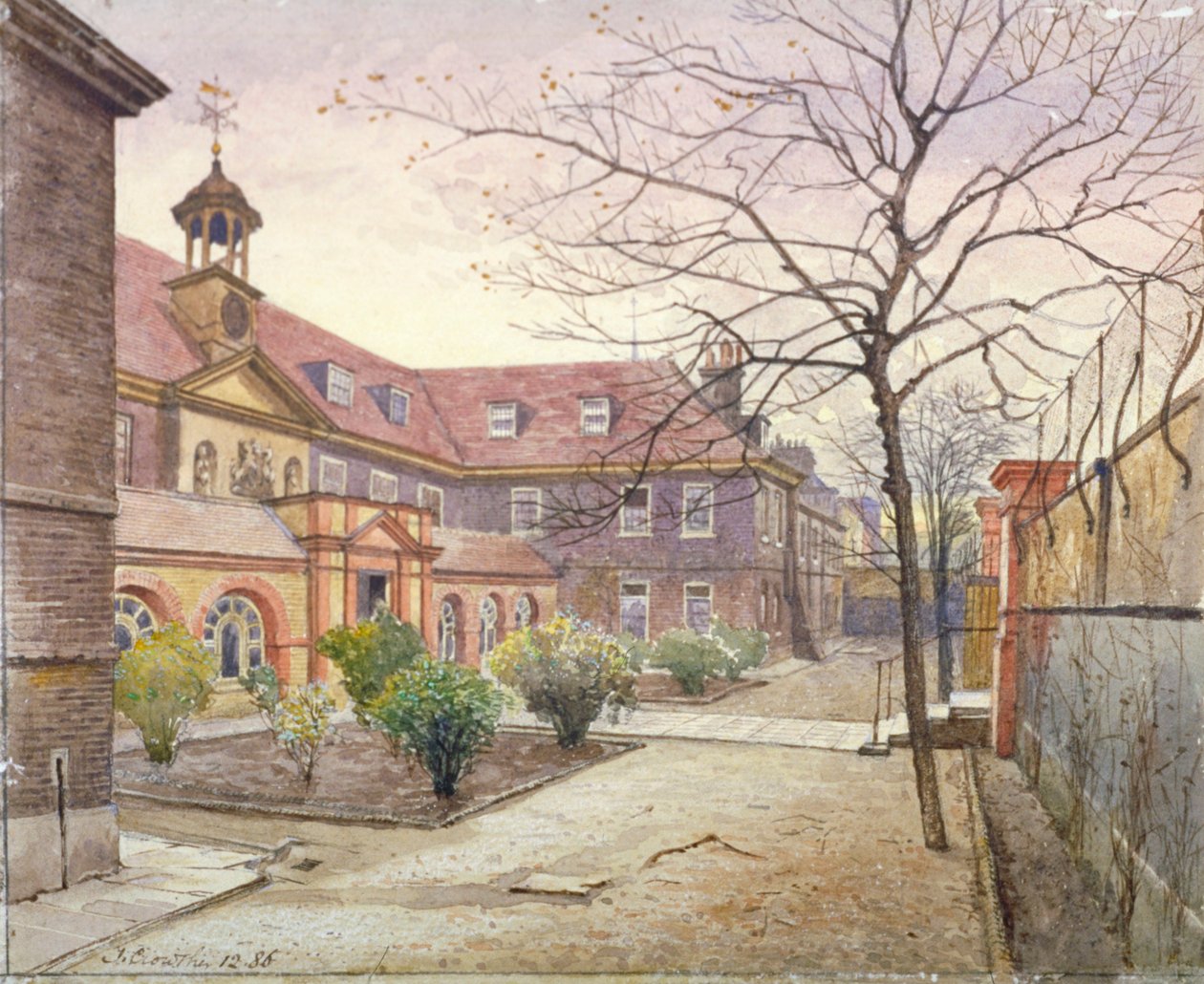View of Grey Coat Hospital, Greycoat Place, Westminster, London, 1886 by John Crowther