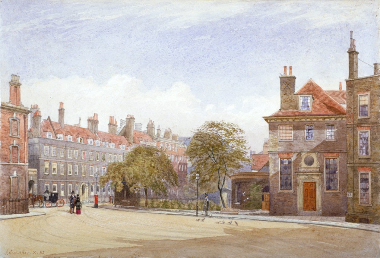 View of New Inn, Wych Street, Westminster, London, 1882 by John Crowther