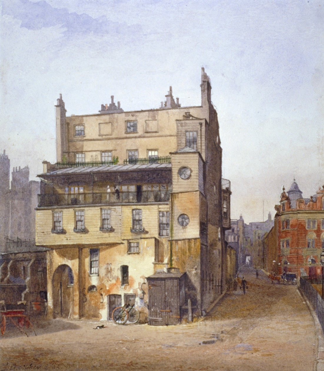 View of a house, Cecil Street, Westminster, London by John Crowther