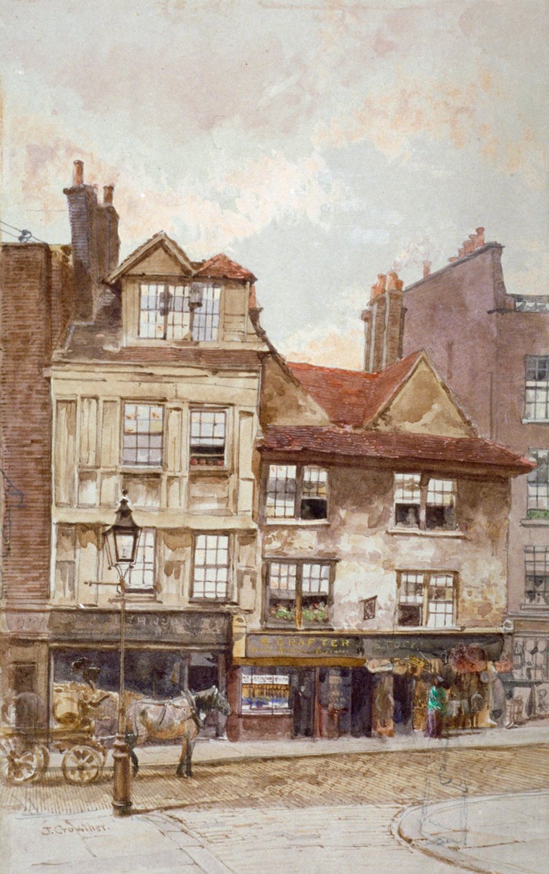 View of nos 87-89 Drury Lane, Westminster, London, c. 1880 by John Crowther