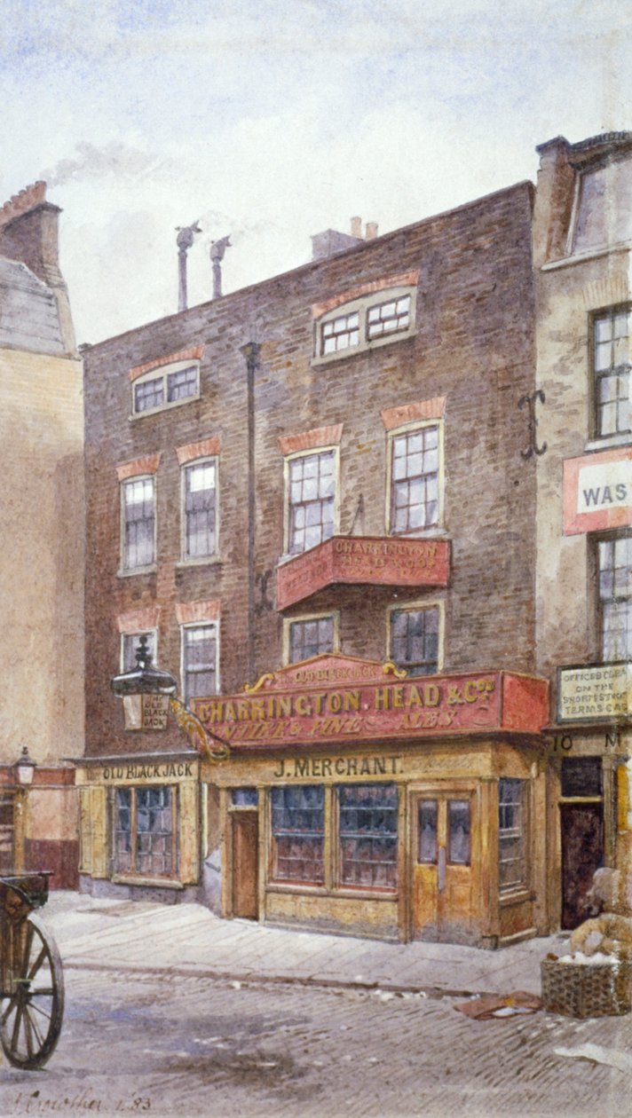 View of the Old Black Jack Inn, Portsmouth Street, Westminster, London, 1883 by John Crowther