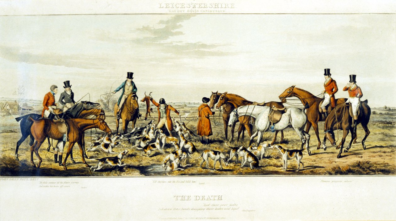 The Death, The Leicestershires (engraved by Henry Alken) by John Dean (after) Paul