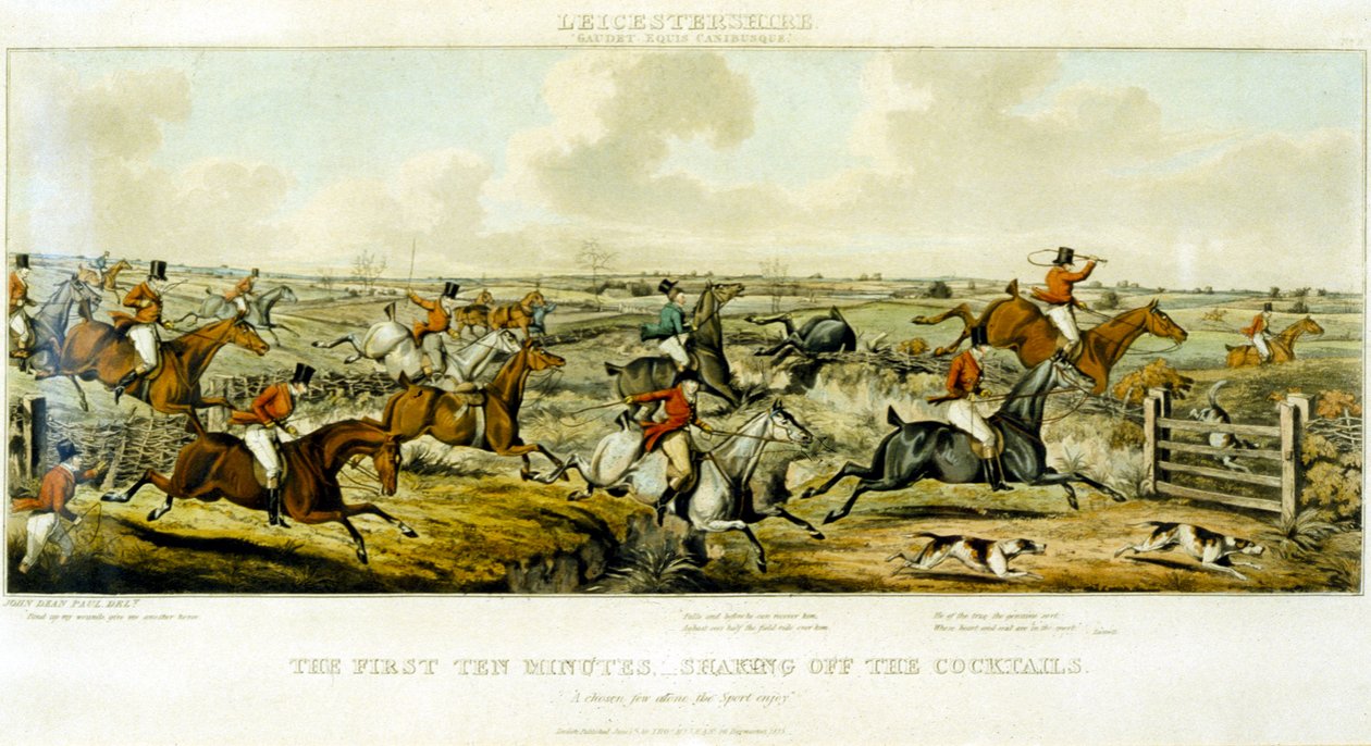 The First Ten Minutes, The Leicestershires (engraved by Henry Alken) by John Dean (after) Paul