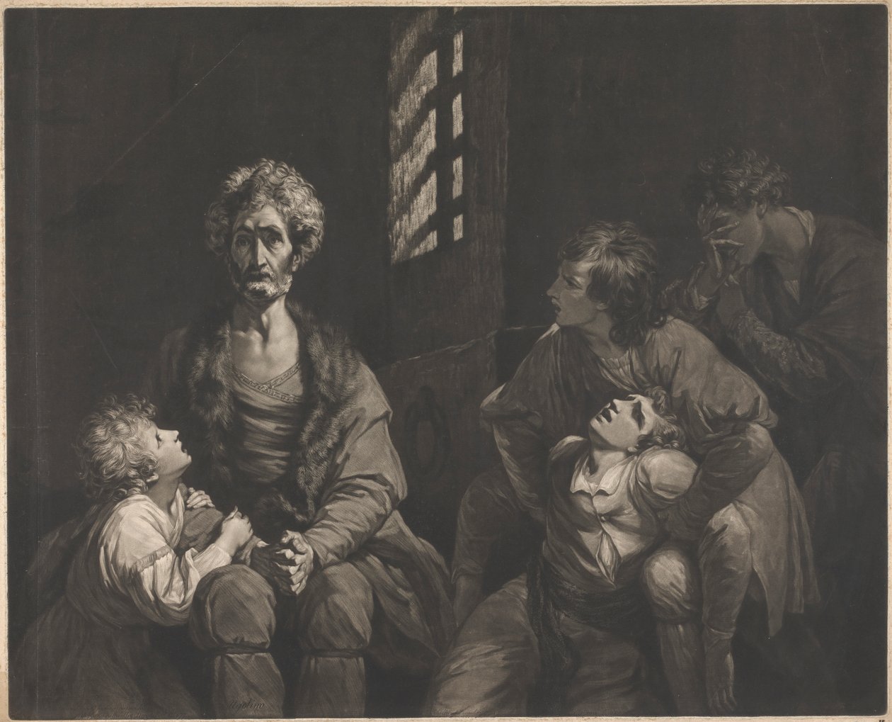 Count Ugolino della Gherardesca and His Sons in Prison by John Dixon
