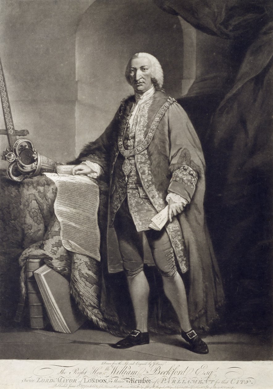 The Right Honorable William Beckford Esquire (1709-1770) by John Dixon