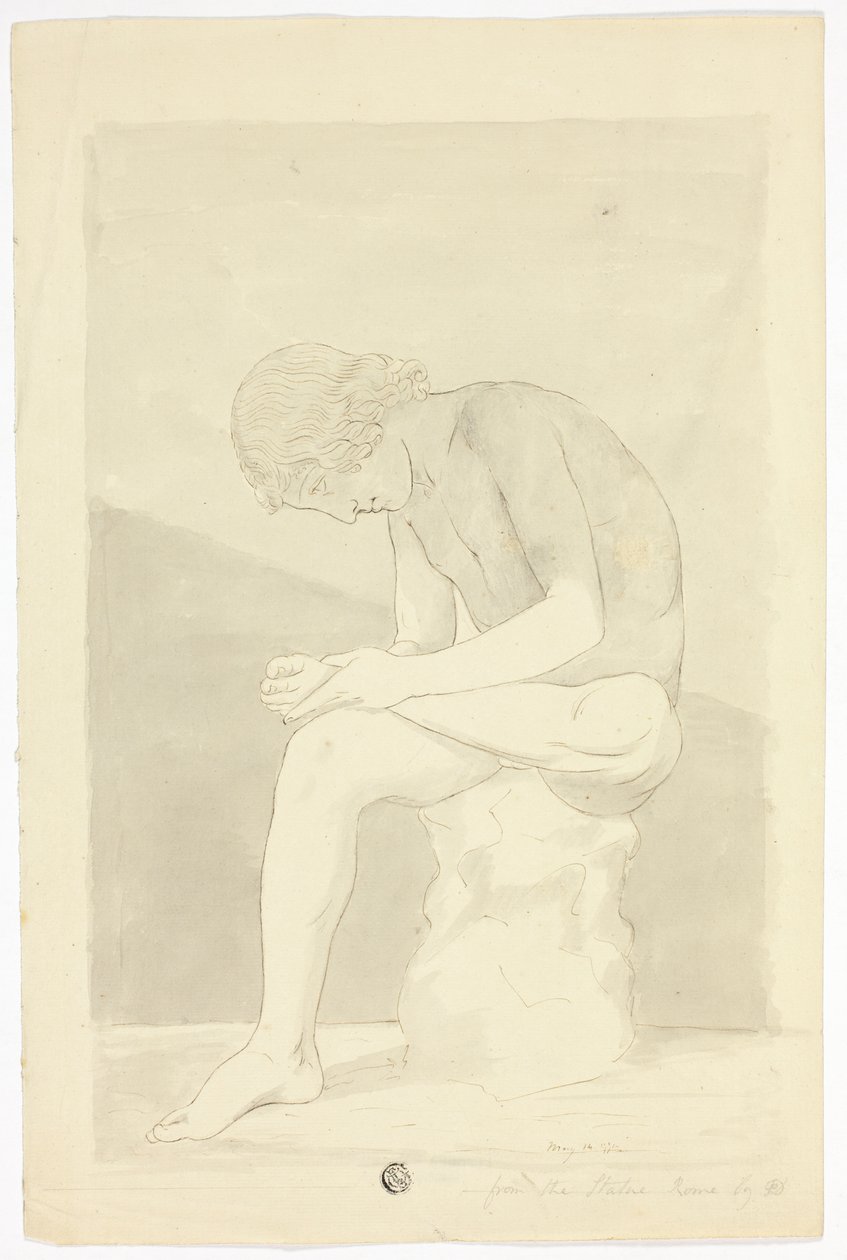 The Thorn-Picker (Lo Spinario) by John Downman
