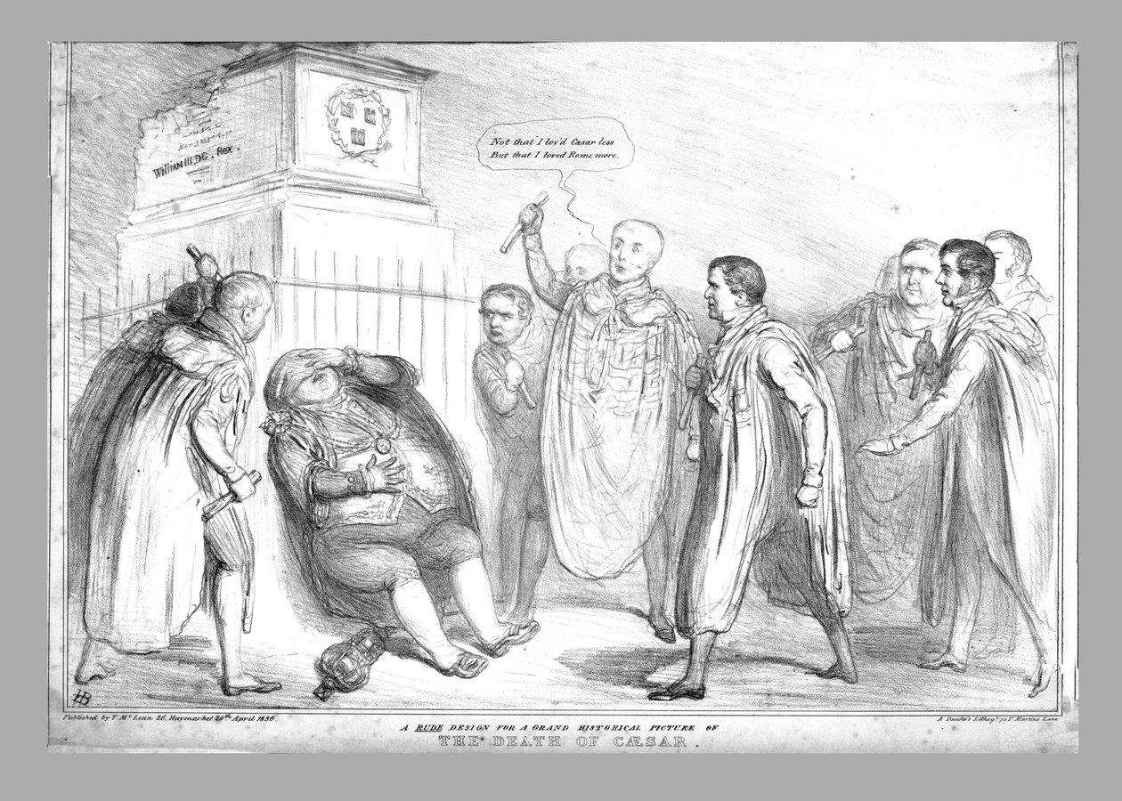 A Rude Design for a Grand Historical Picture of The Death of Caesar by John Doyle