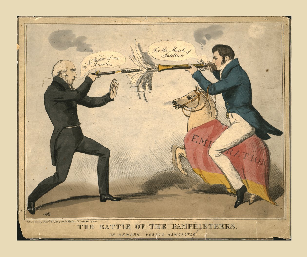 The Battle of the Pamphleteers. Or Newark versus Newcastle by John Doyle