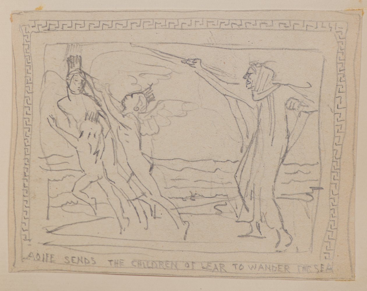 Aoife sends the Children of Lir to Wander the Sea by John Duncan
