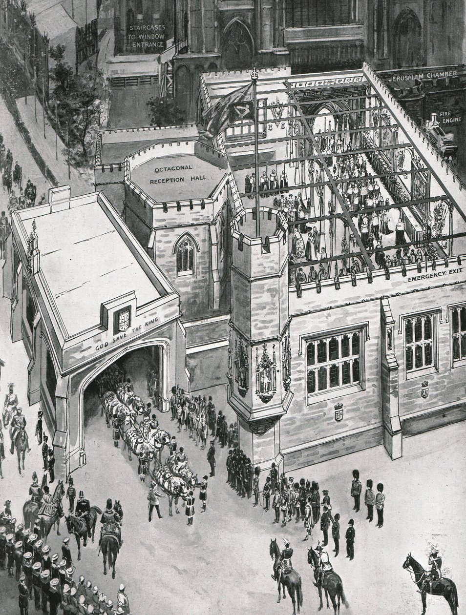 Coronation of King George V and Queen Mary, London by John Duncan