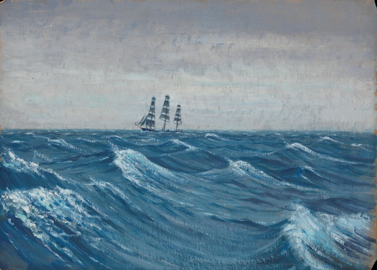 A sailing ship by John Everett