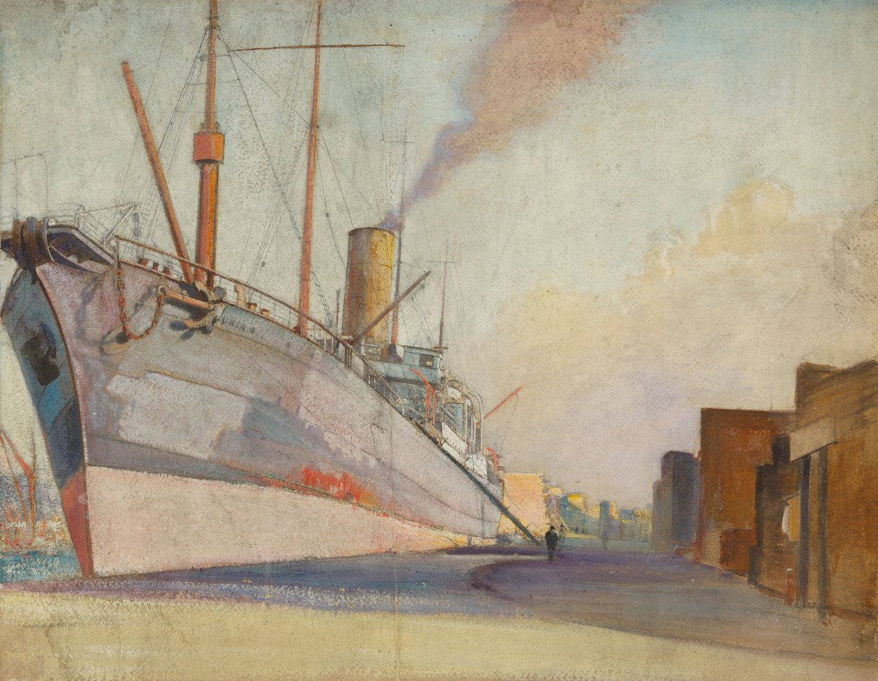 The cable-laying ship 