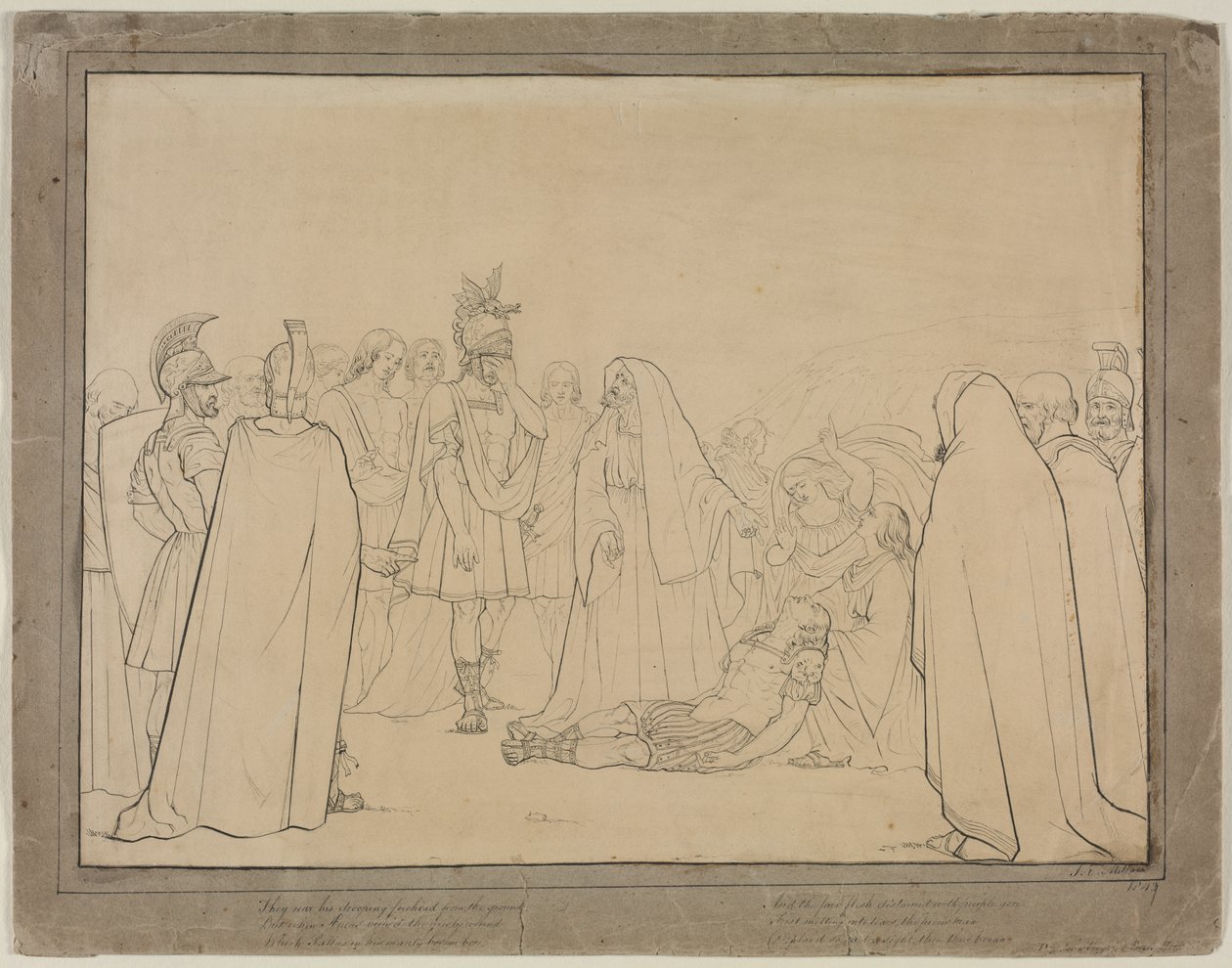 Aeneas Shown the Body of Pallas from Virgil