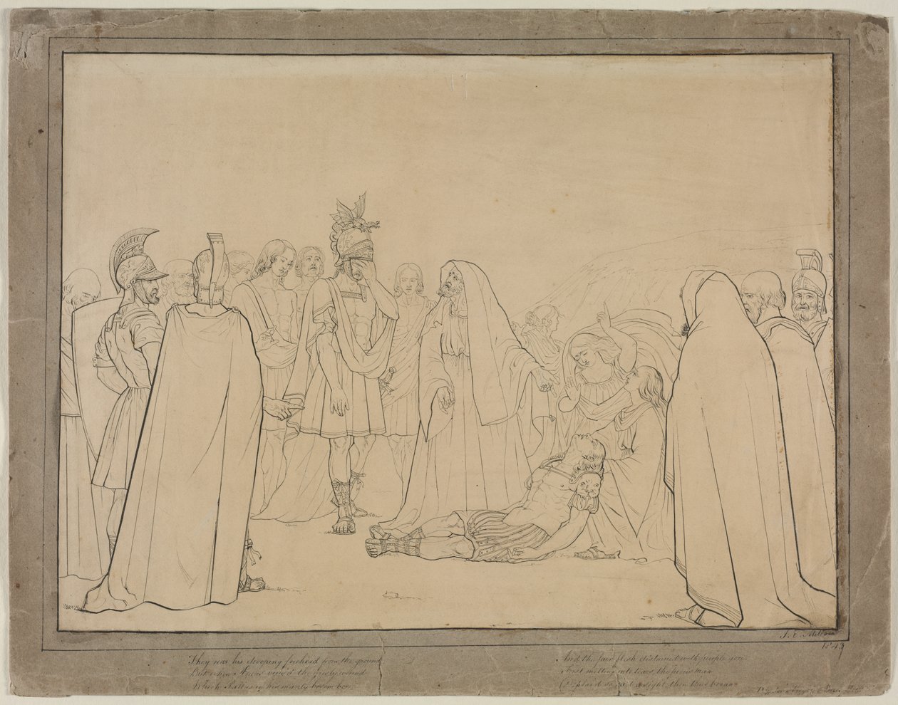 Aeneas Shown the Body of Pallas from Virgil