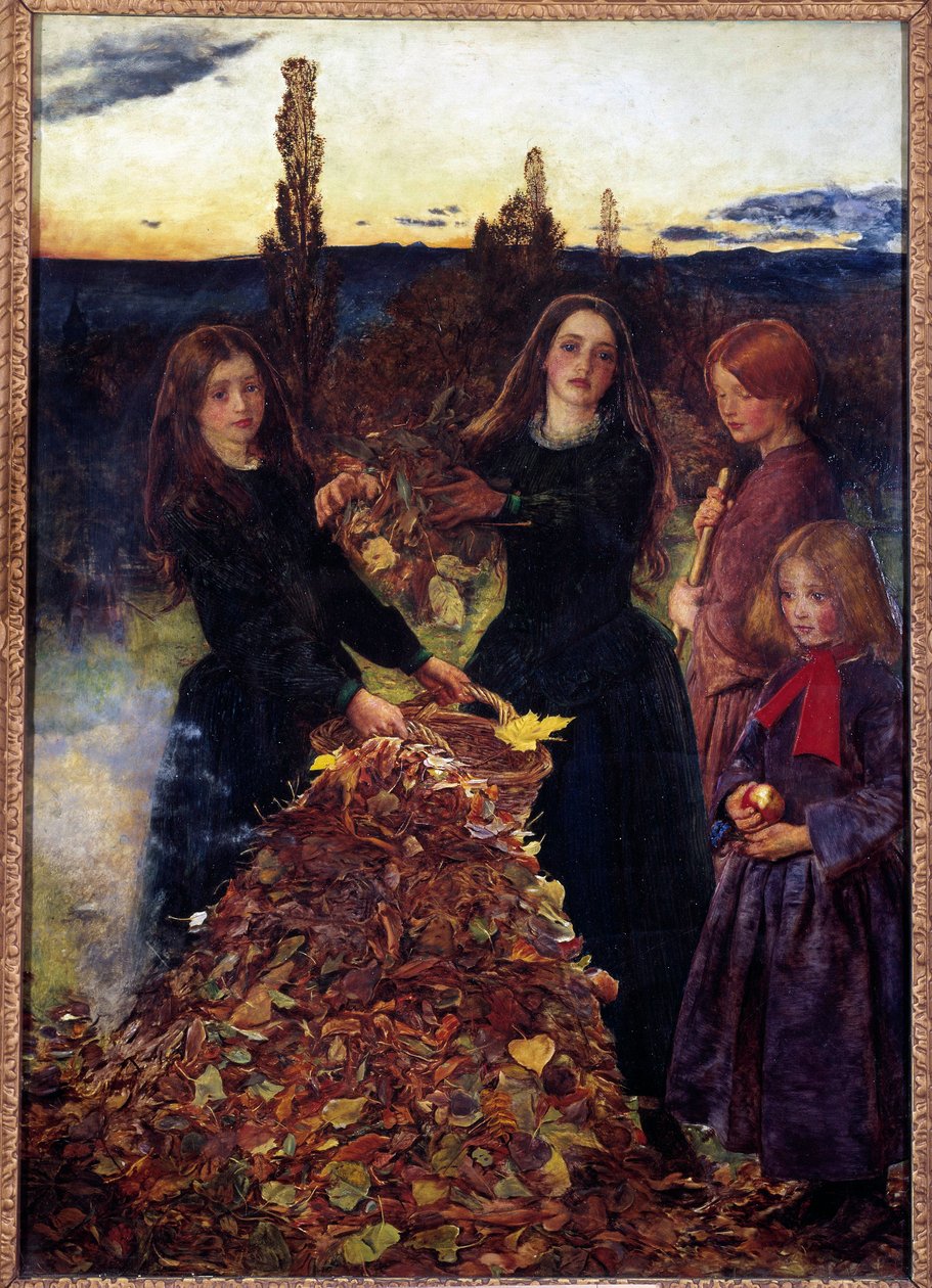 Autumn Leaves by John Everett Millais (1829-1896) by John Everett Millais