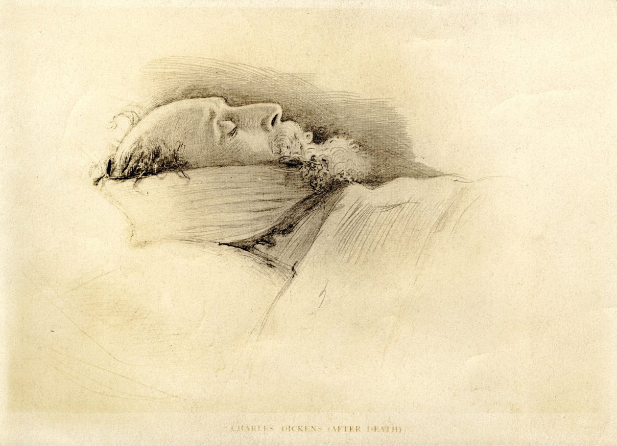Dickens, the Day After His Death, 1870 by John Everett Millais
