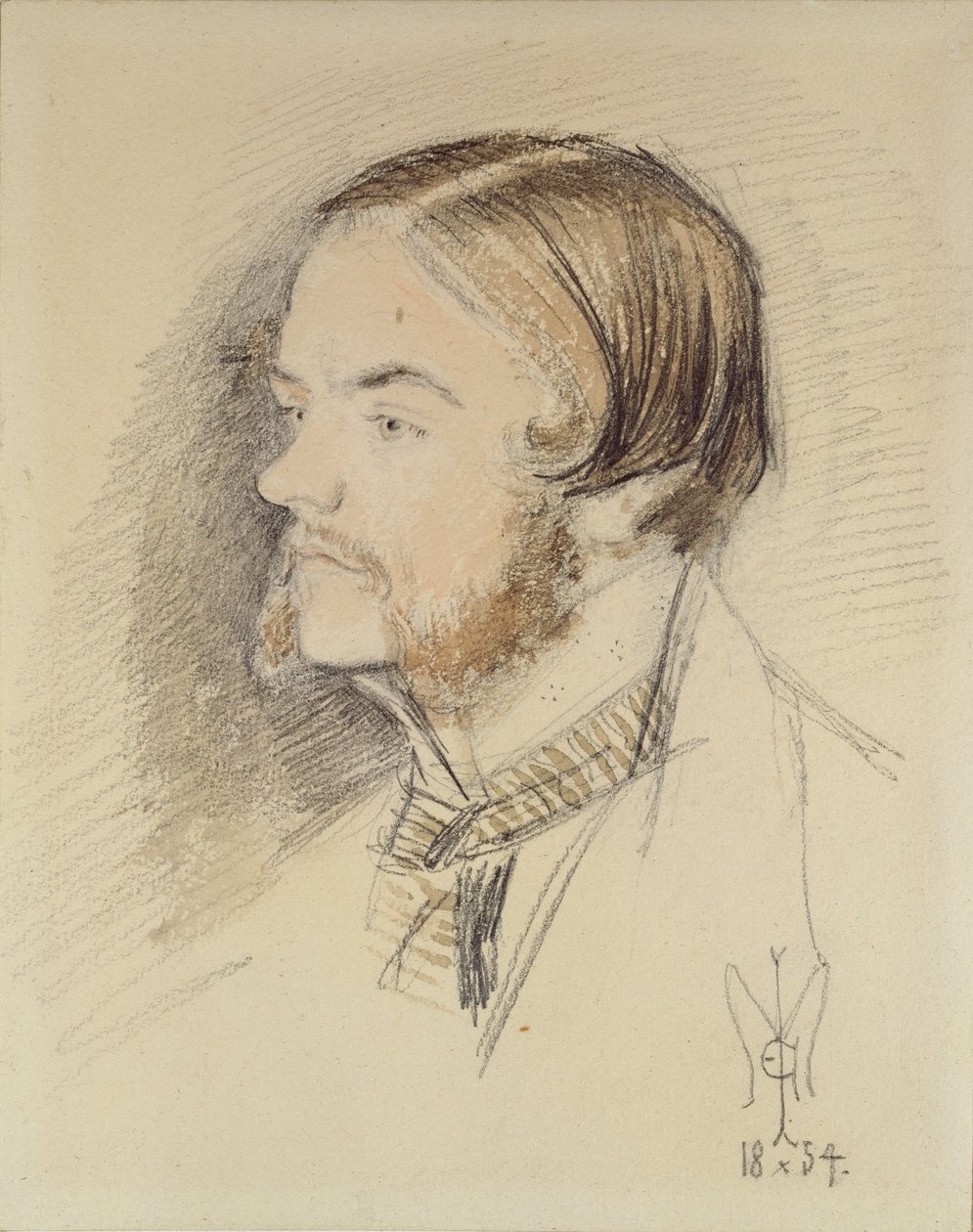 Portrait of William Holman Hunt, 1854 by John Everett Millais
