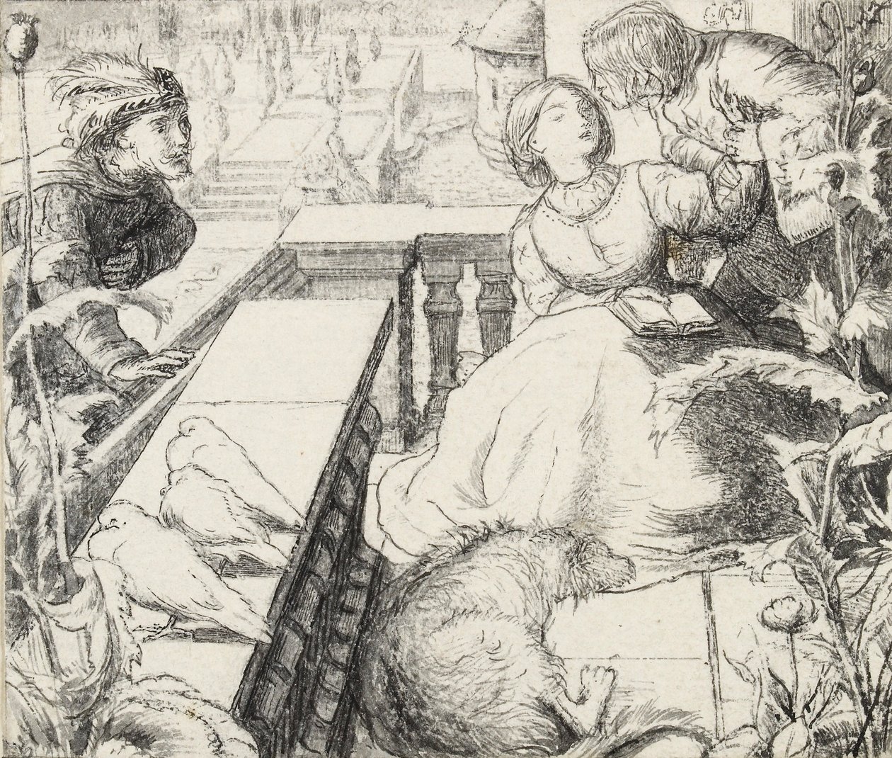 The Sleeping Palace by John Everett Millais