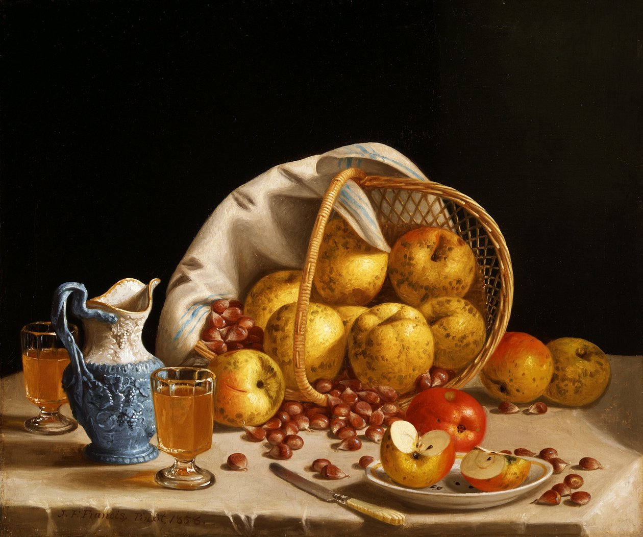 Still Life with Yellow Apples by John F. Francis