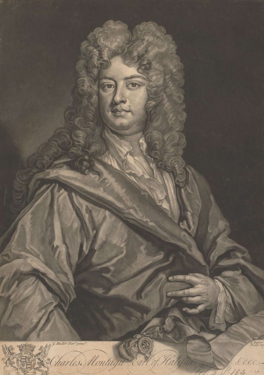 Charles Montagu, 1st Earl of Halifax by John Faber the younger