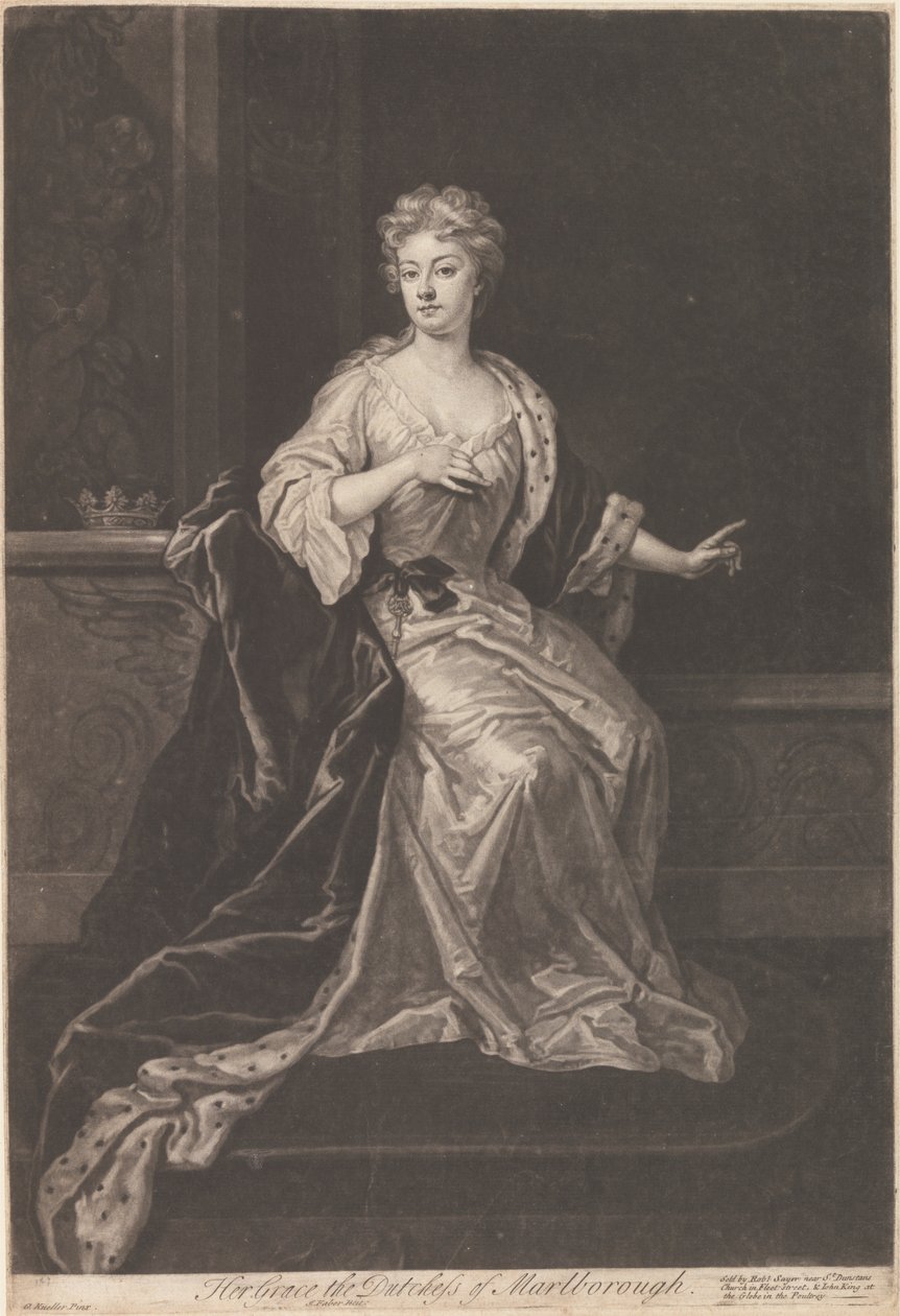 Her Grace the Duchess of Marlborough by John Faber the younger