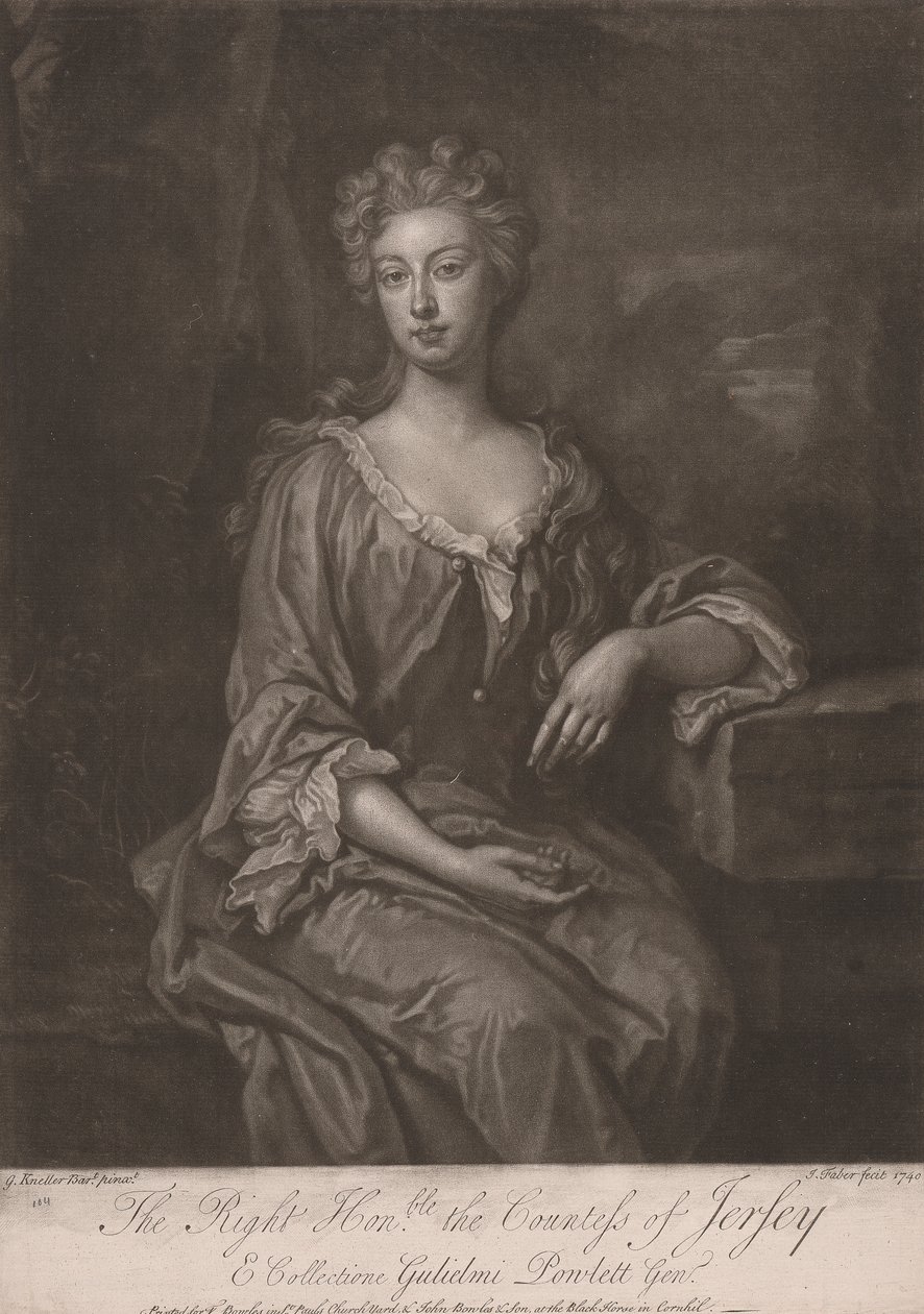 The Right Honorable the Countess of Jersey by John Faber the younger