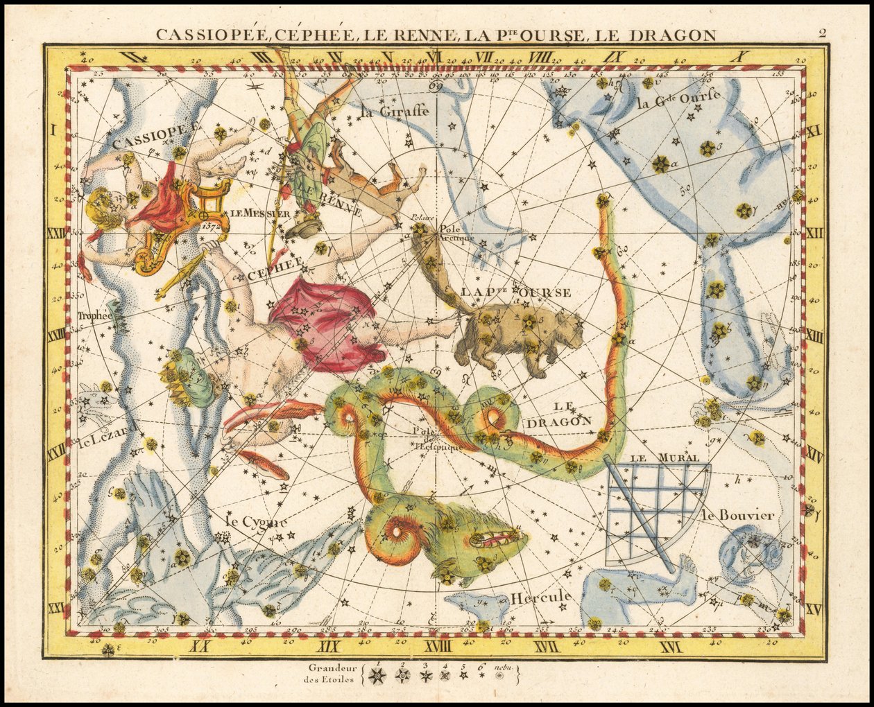 Cassiopea, Cepheus, Ursa Minor & Draco by John Flamsteed