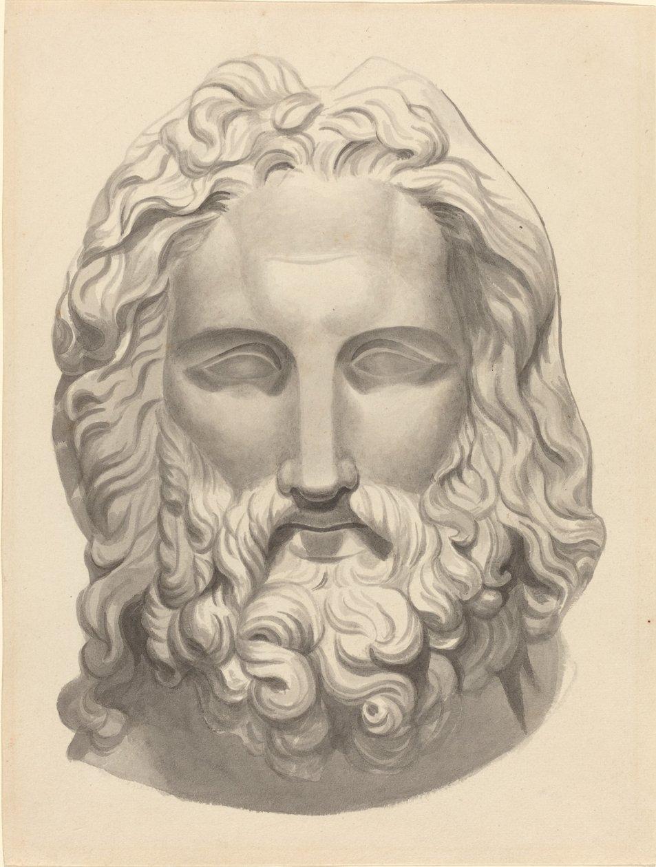 Antique Bearded Head by John Flaxman