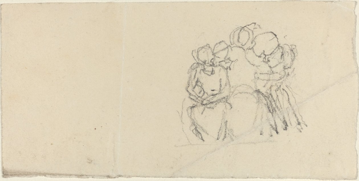Group of Figures Surrounding Seated Figure by John Flaxman