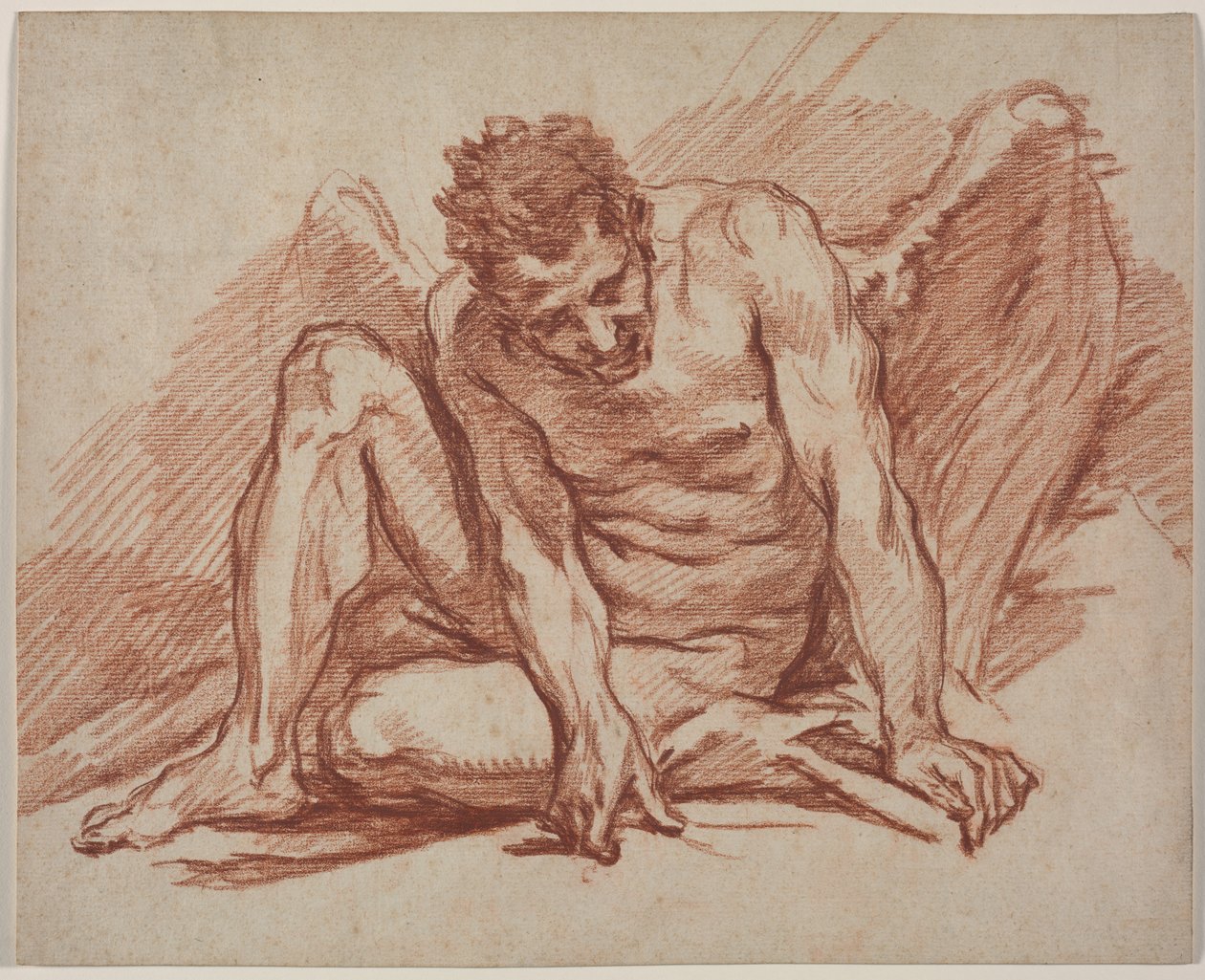 Male Academy with Wings by John Flaxman