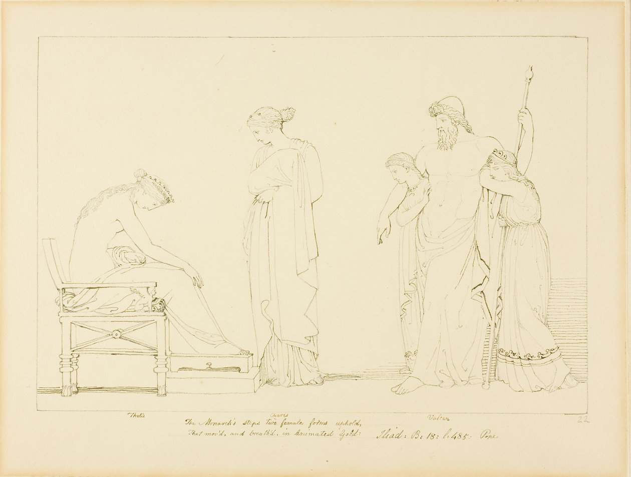 Vulcan and Thetis by John Flaxman