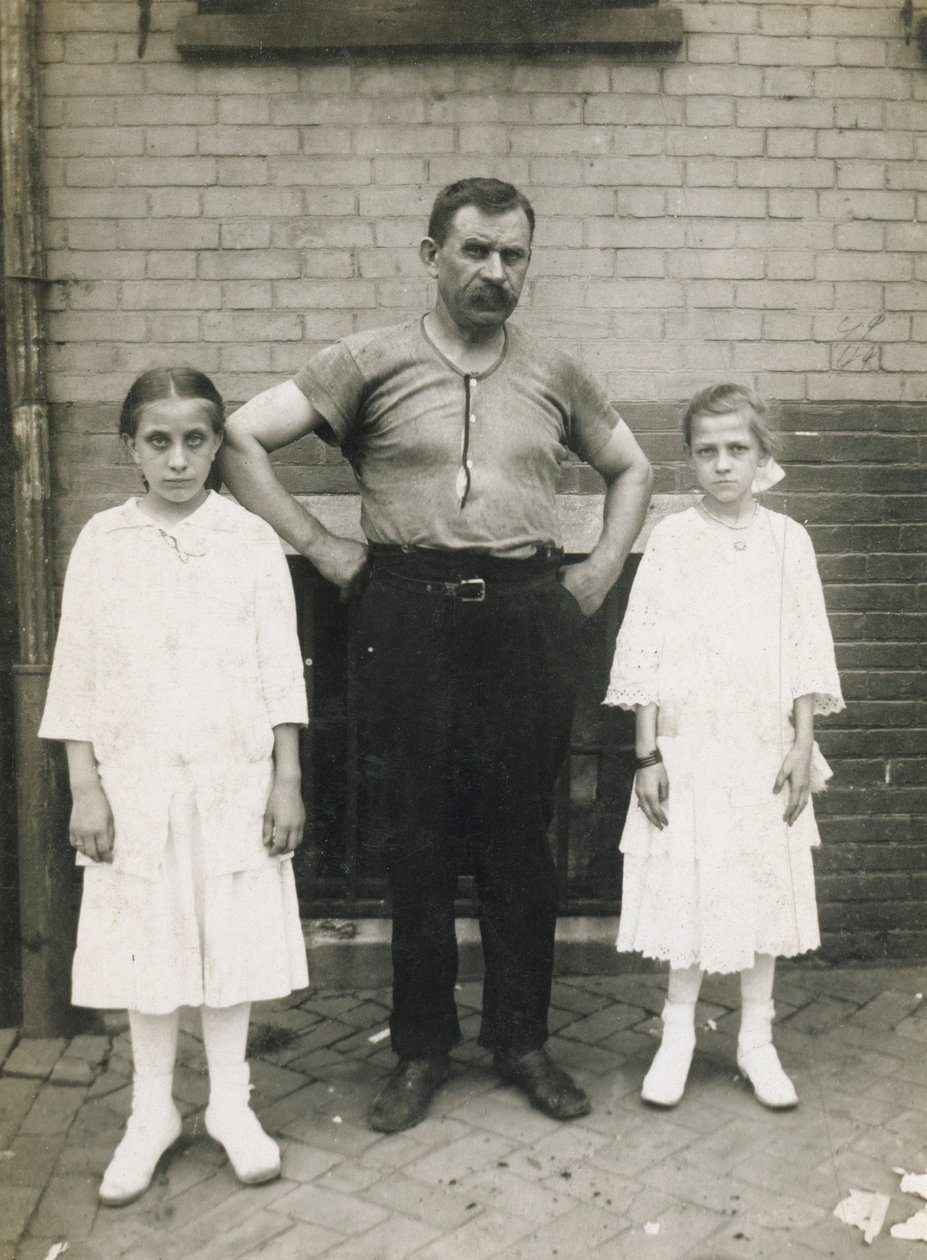 A Workman and his Daughters, Kensington, Philadelphia by John Frank Keith