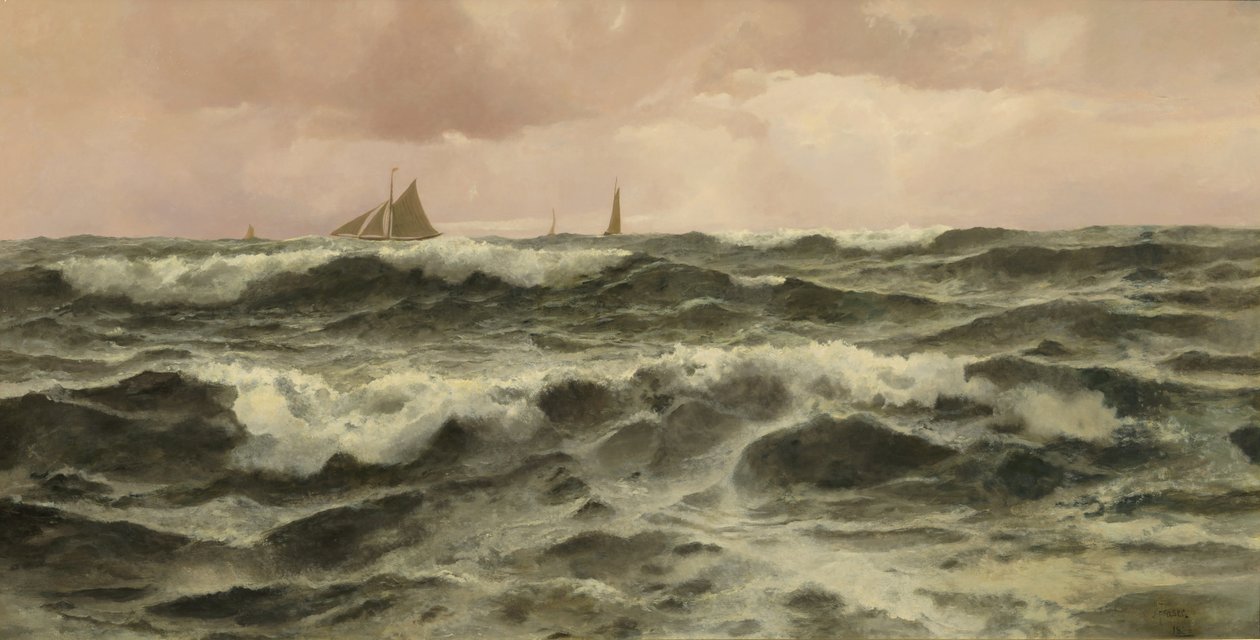 Off Folkestone, 1886 by John Fraser