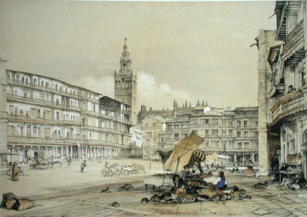 Plaza de San Francisco, Seville, from 