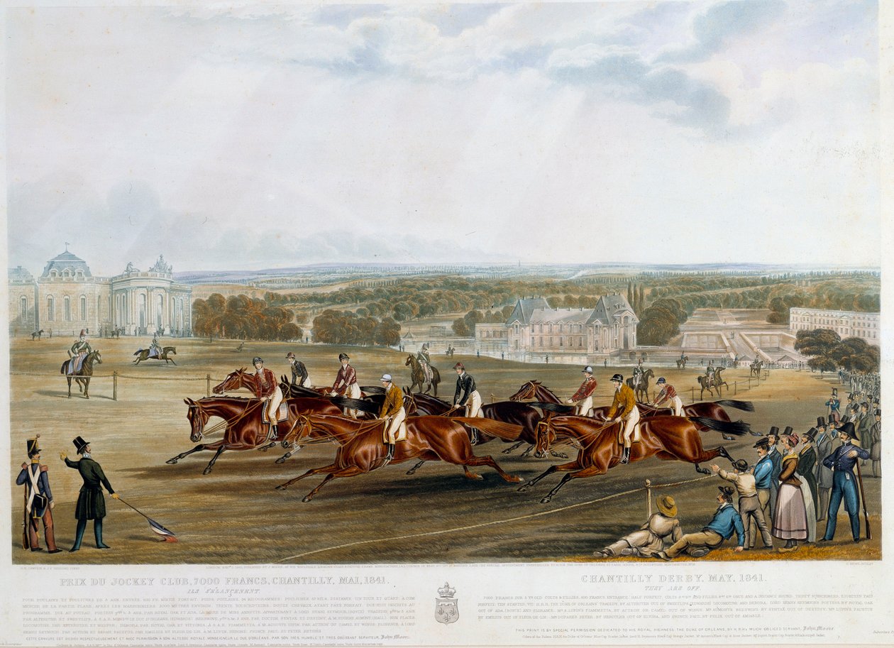 Prix du Jockey Club a Chantilly in 1841 by John Frederick Herring Senior