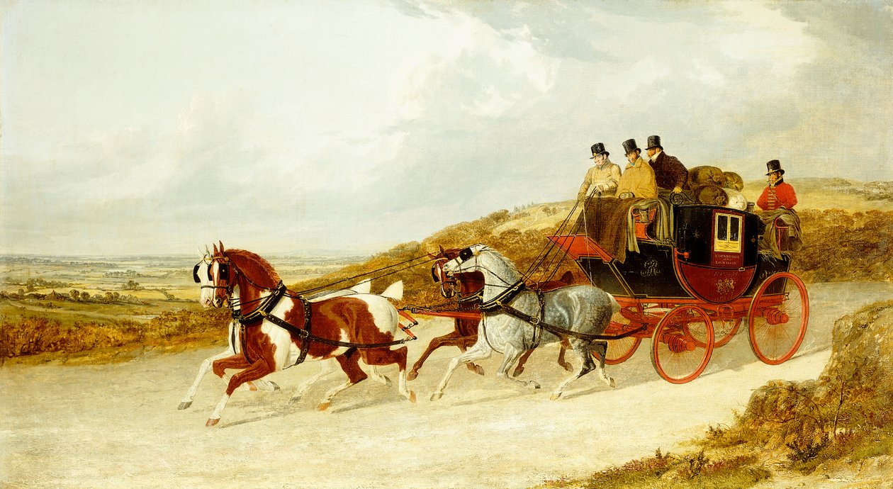 The Edinburgh and London Royal Mail, 1838 by John Frederick Herring Senior