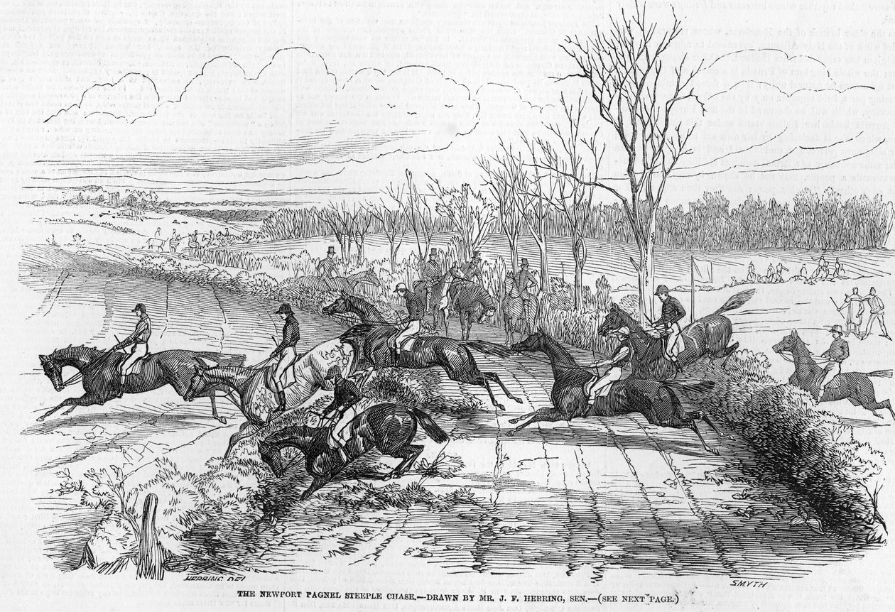The Newport Pagnel Steeple Chase, engraved by Smyth, from 